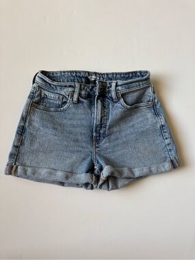 Old Navy Light Blue Rolled Hem Denim Shorts